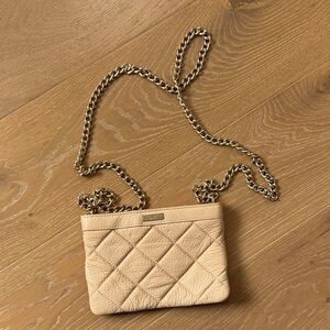 Kate Spade Quilted cream wallet on chain Bag